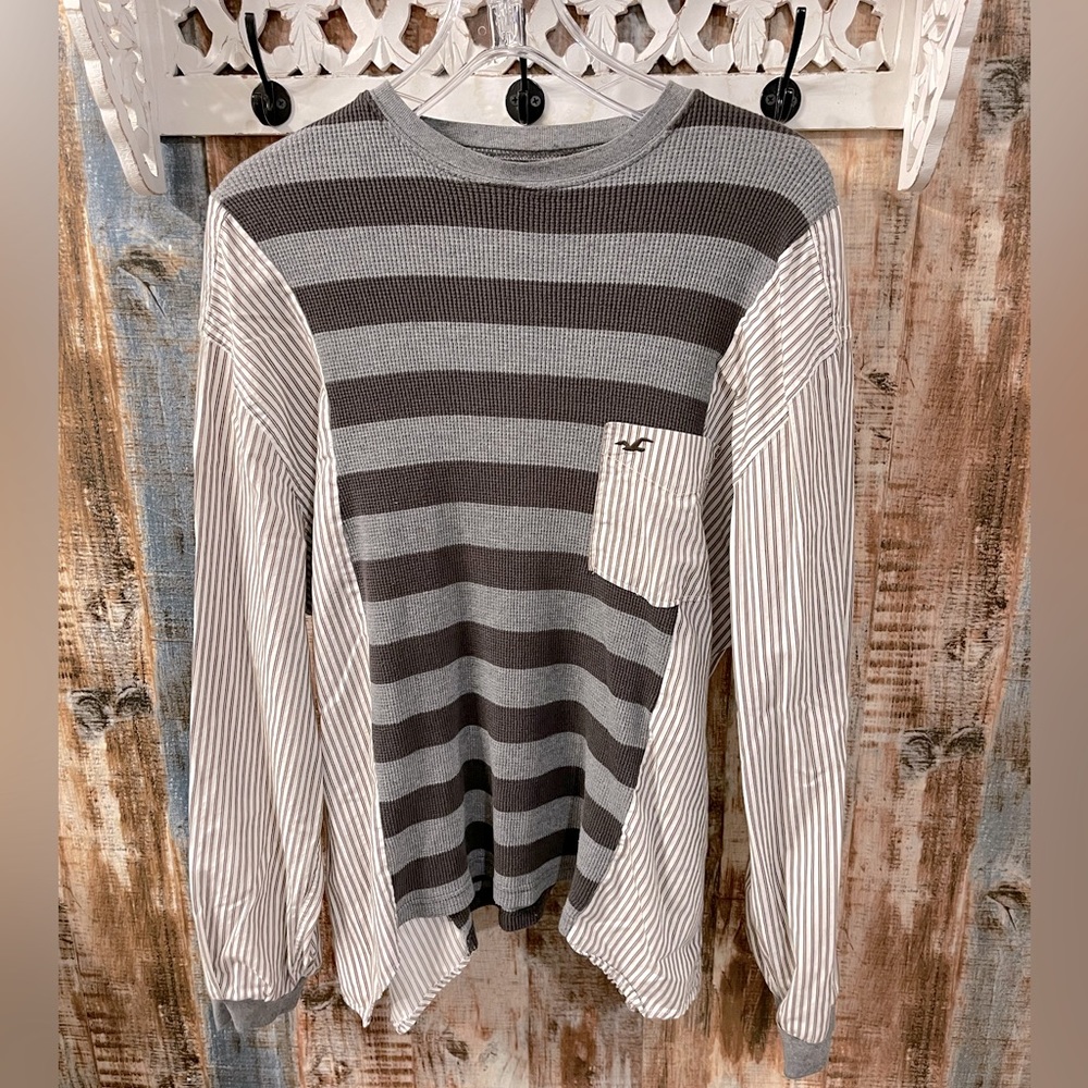Upcycled American Eagle and Vans shirt